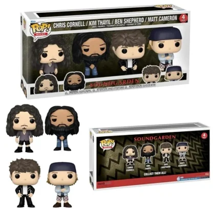 Funk Pop Soundgarden 4 pack caixa frente e atras banda