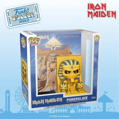 funko pop eddie powerslave iron maiden caixa frente