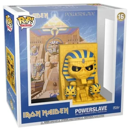 funko pop eddie powerslave iron maiden caixa frente fundo branco